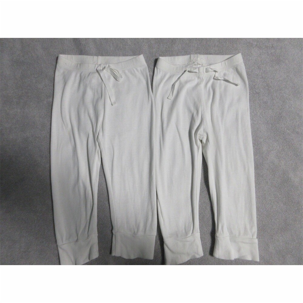 BabyGap First Favorites Jogger Pants Unisex 18-24 Months White Drawstring